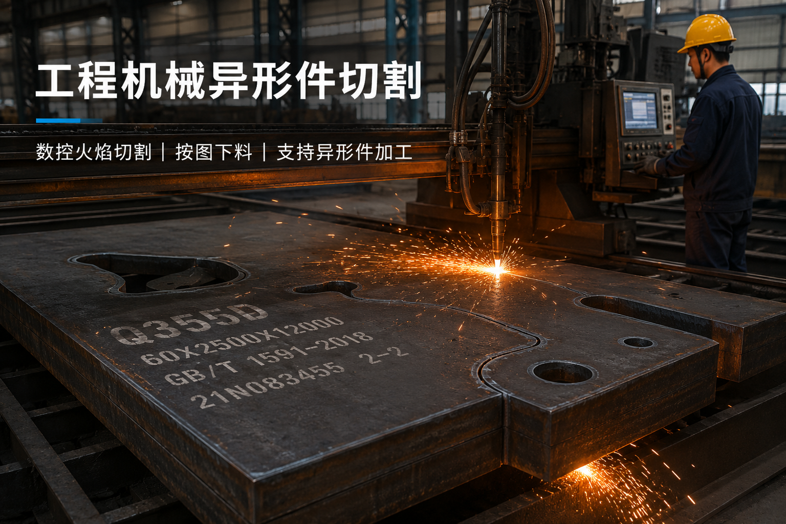 Q355D低温钢板切割加工_工程机械异形件定尺下料厂家2.png